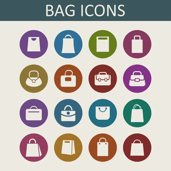 Iconos bolsa — Archivo Imágenes Vectoriales