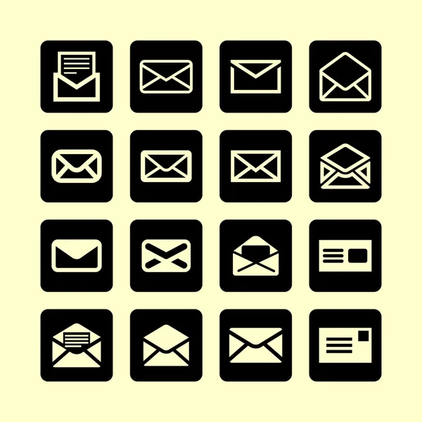 Mail icons — Stock Vector