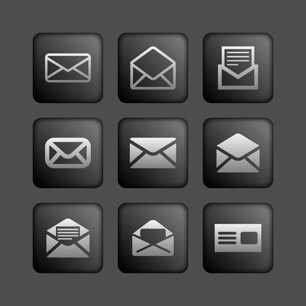 Mail icons — Stock Vector