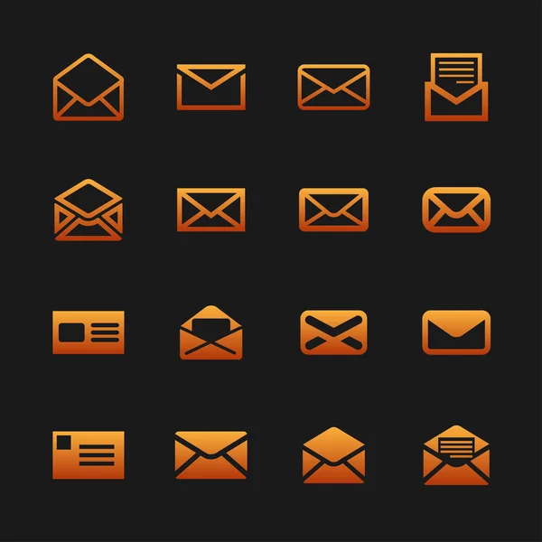 Mail icons — Stock Vector