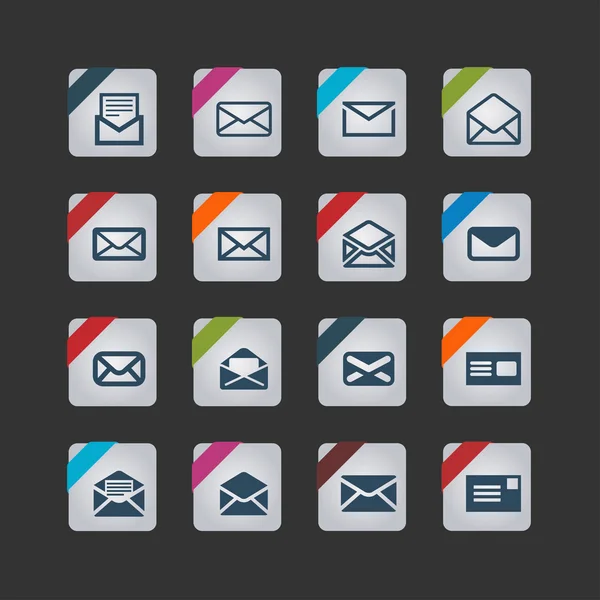 Iconos de correo — Vector de stock