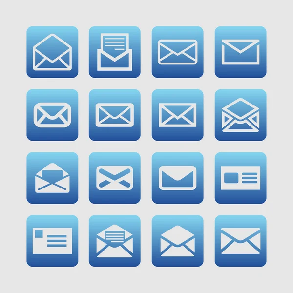 Mail icons — Stock Vector