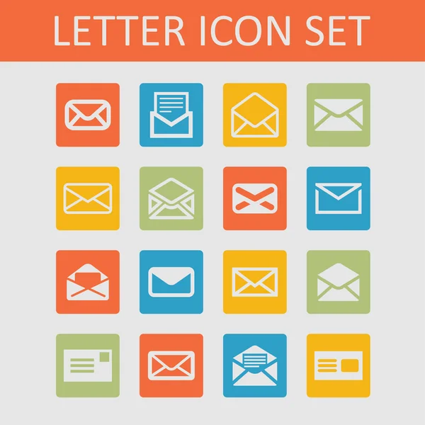 Mail icons — Stock Vector