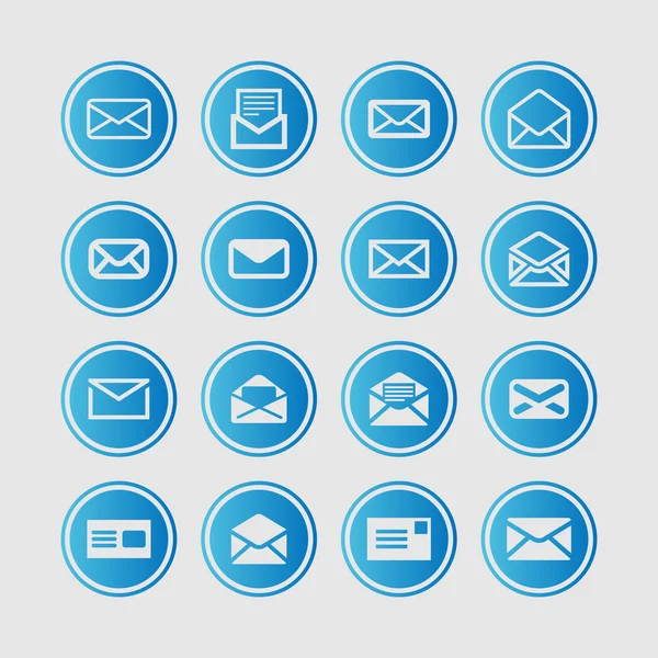 Mail icons — Stock Vector