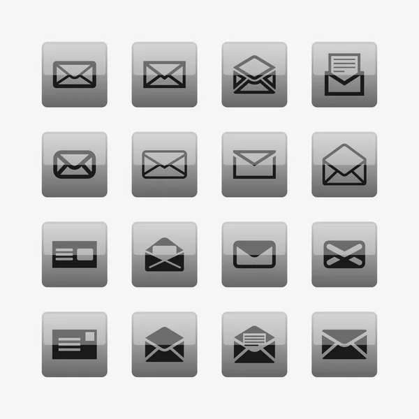 Mail icons — Stock Vector