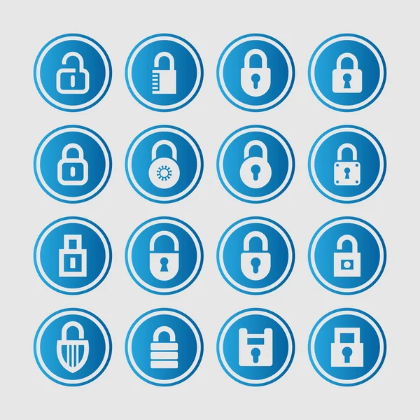 Lock icons — Stock Vector