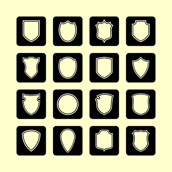 Schildsymbole — Stockvektor
