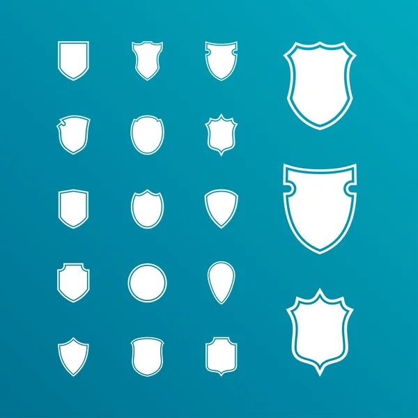 Iconos de escudo — Vector de stock