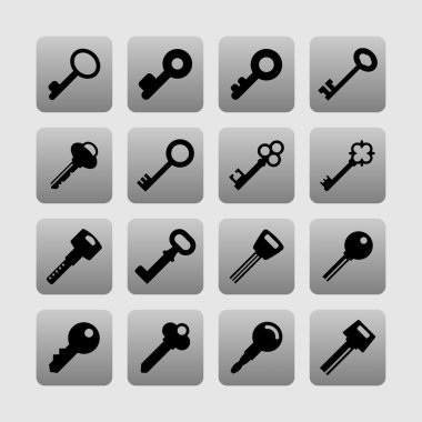 Key icons clipart