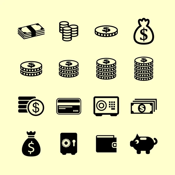 Money icons — Stock Vector