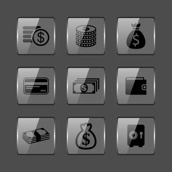 Money icons — Stock Vector