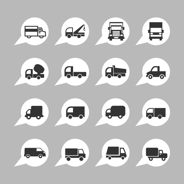 Truck icons — Stock Vector