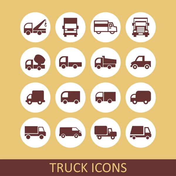 Icone del camion — Vettoriale Stock