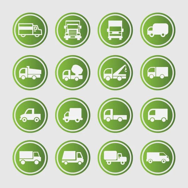 Truck icons — Stock Vector