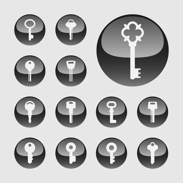 Icônes clés — Image vectorielle