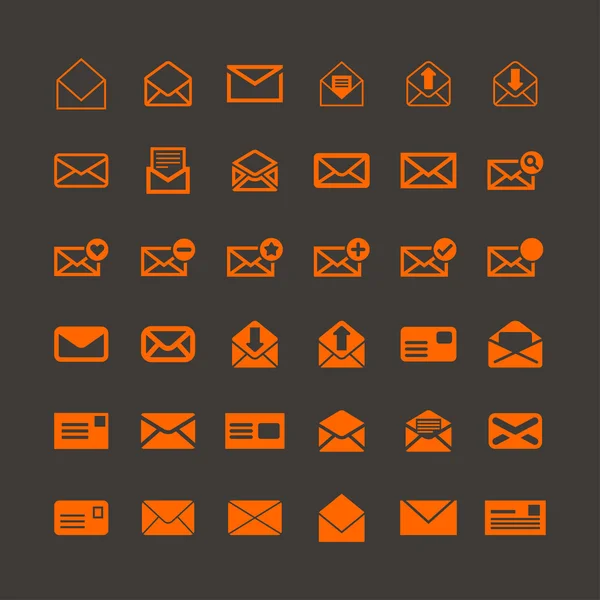 Mail icons — Stock Vector