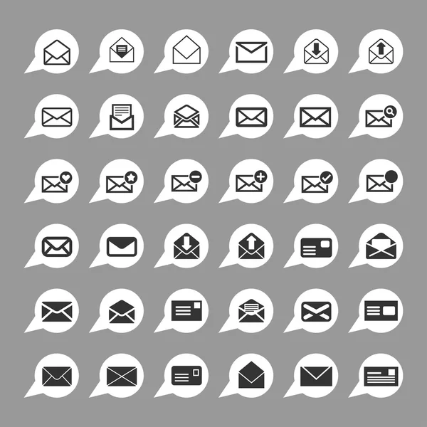 Mail icons — Stock Vector