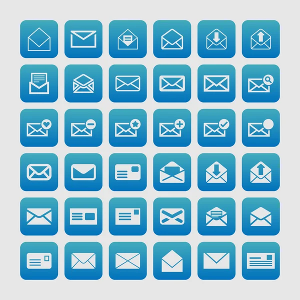 Mail icons — Stock Vector