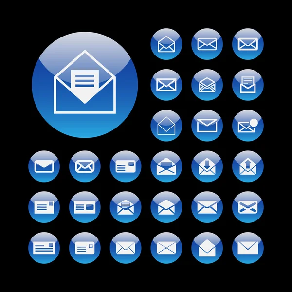 Mail icons — Stock Vector