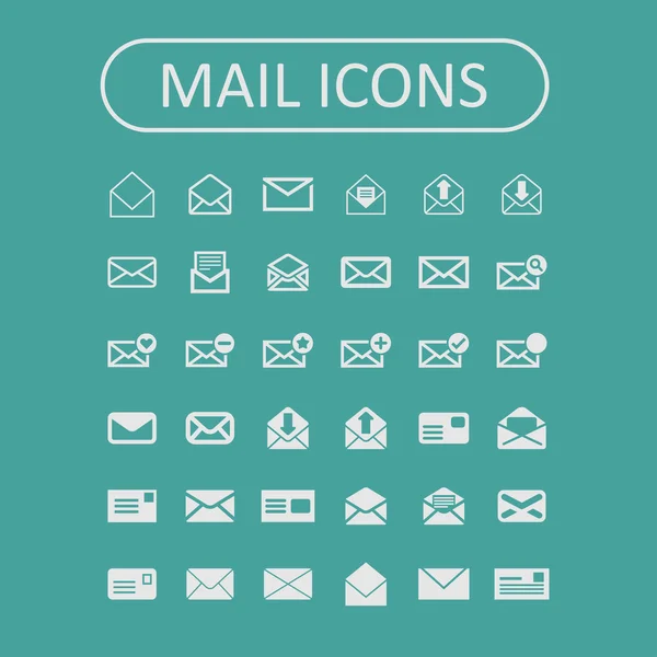 Mail icons — Stock Vector