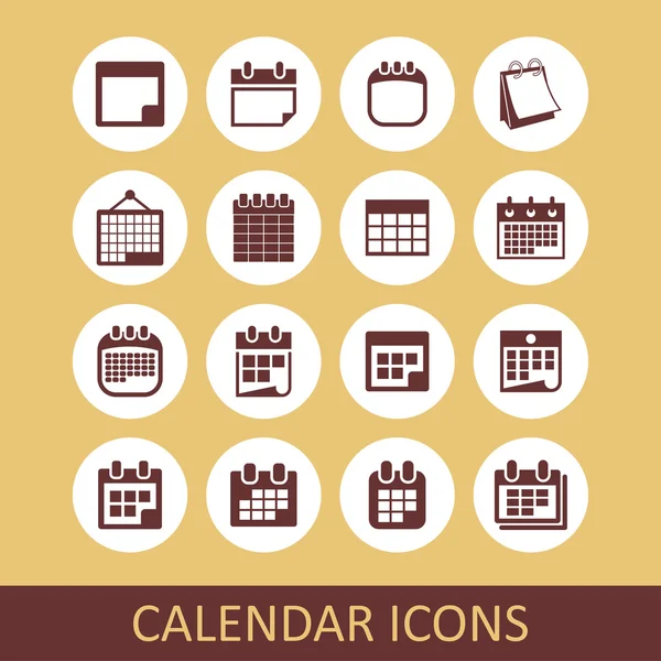 Calendar icons — Stock Vector