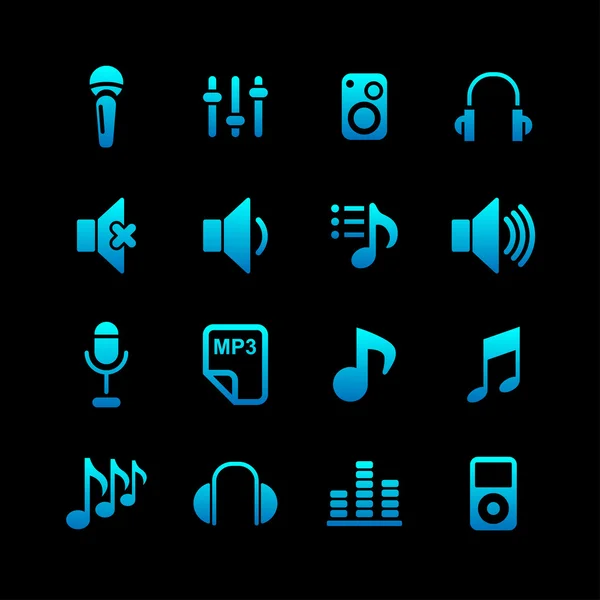 Music icons — Stock Vector