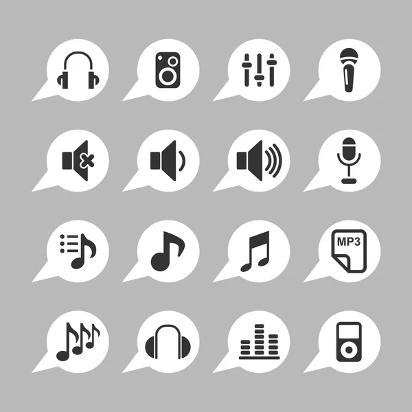 Music icons — Stock Vector