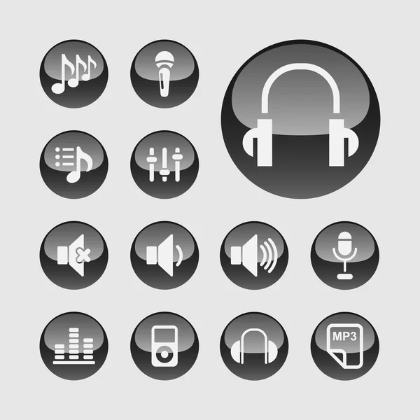 Music icons — Stock Vector