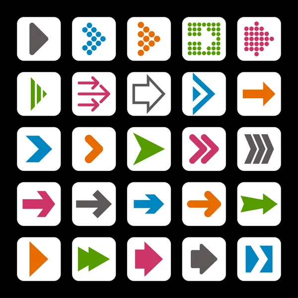 Arrow icons — Stock Vector