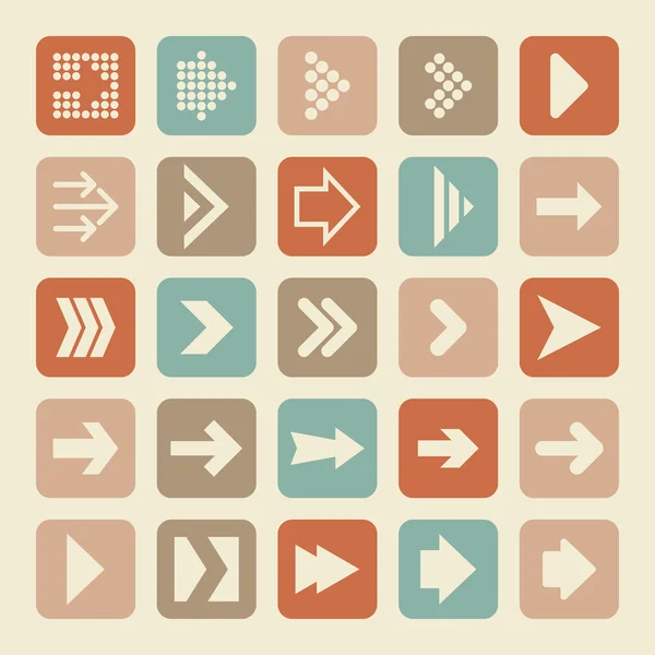 Arrow icons — Stock Vector