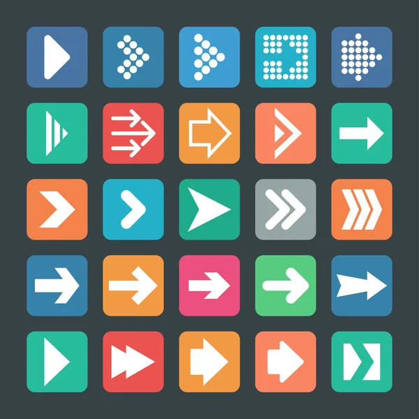 Arrow icons — Stock Vector