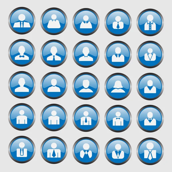 Ícones de usuário — Vetor de Stock
