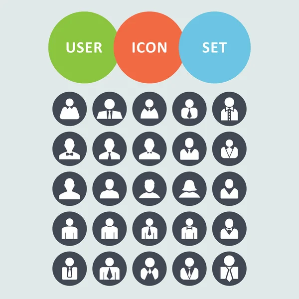Användaren ikoner — Stock vektor