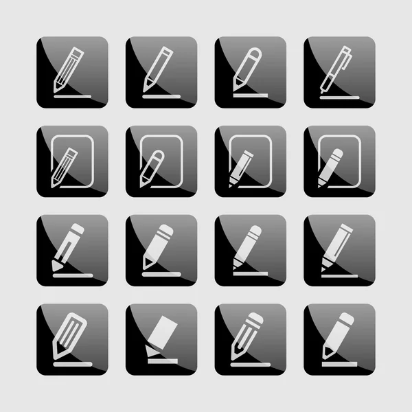 Editar iconos — Vector de stock