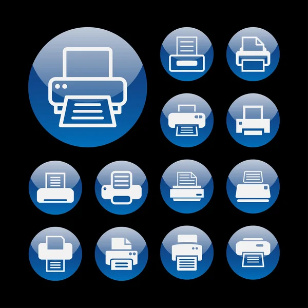 인쇄 아이콘 — 스톡 벡터