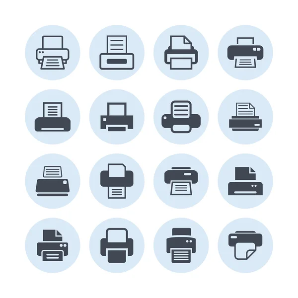 Print icons — Stock Vector