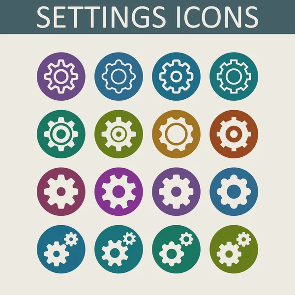 Setting icons — Stock Vector