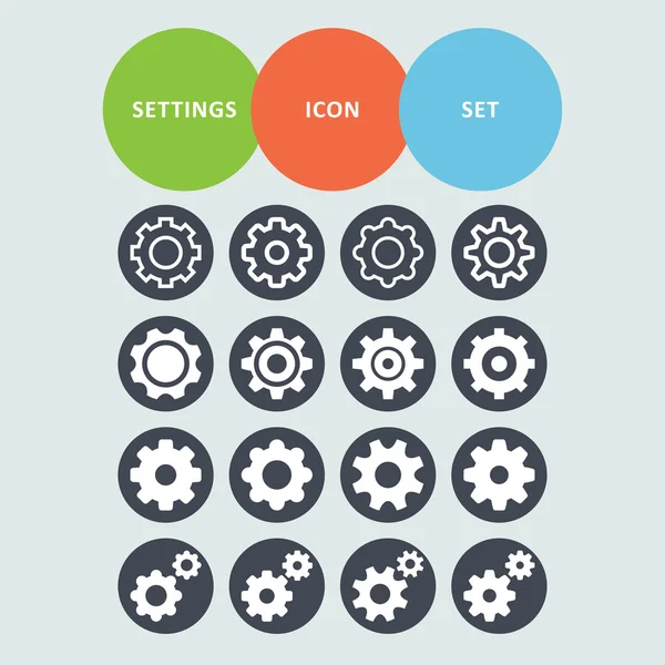 Setting icons — Stock Vector