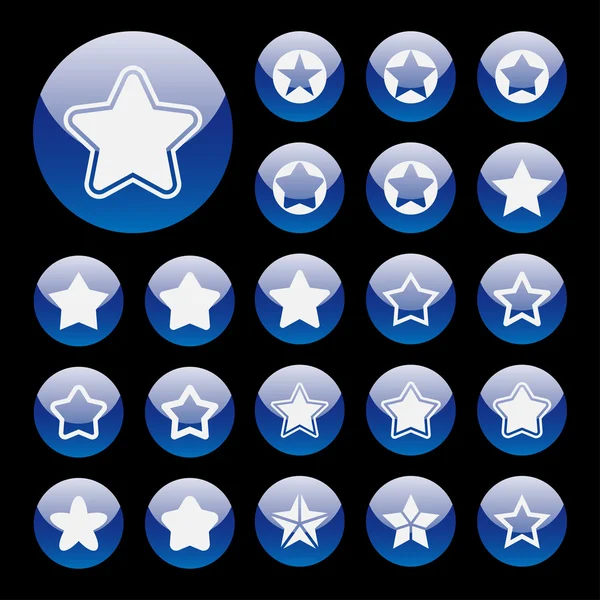 Star icons — Stock Vector