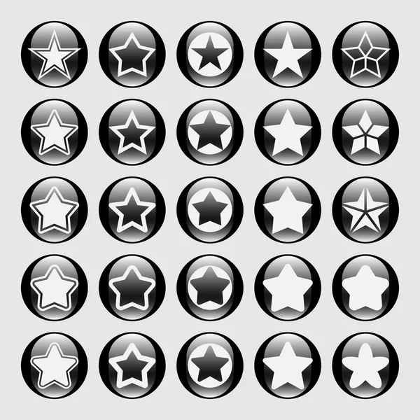 Star icons — Stock Vector