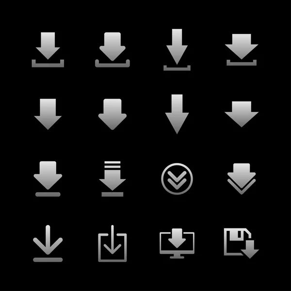 Symbole herunterladen — Stockvektor