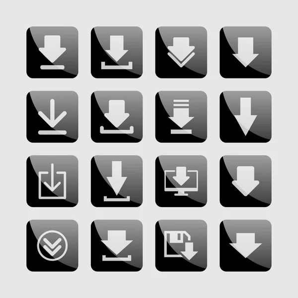 Download icons — Stock Vector