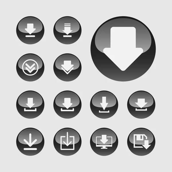 Download icons — Stock Vector