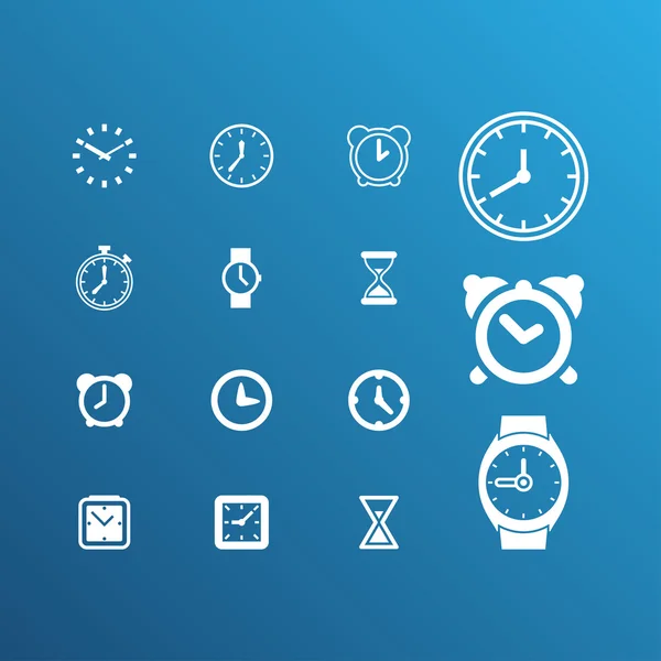 Iconos del reloj — Archivo Imágenes Vectoriales