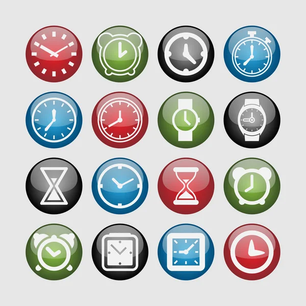 Ícones do relógio —  Vetores de Stock