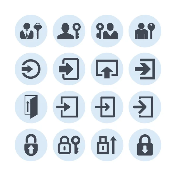 Login icons — Stock Vector