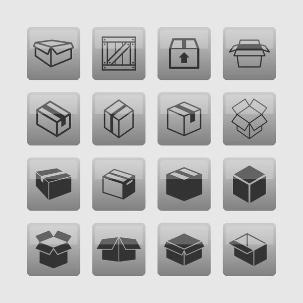 Box-Symbole — Stockvektor