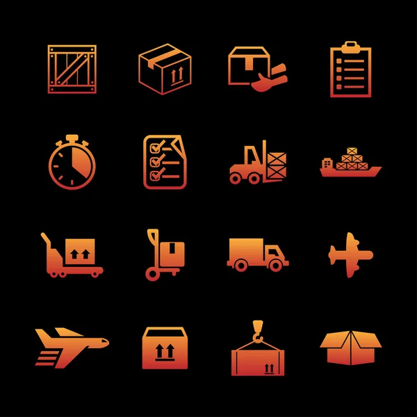 Delivery icons — Stock Vector