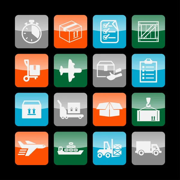 Delivery icons — Stock Vector