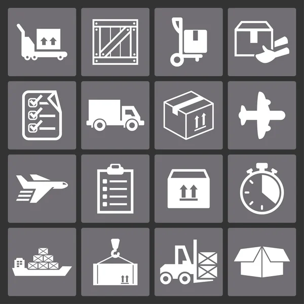 Delivery icons — Stock Vector